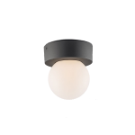 PLAFONIERA SKITTLE ANTRACITE 1XE27 IP54 19,2X18CM