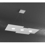 LAMPADARIO A SOSPENSIONE 3 LUCI LED GRIGIO