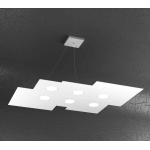 LAMPADARIO A SOSPENSIONE 6 FARETTI LED BIANCO