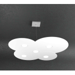 SOSPENSIONE IN METALLO 5 X GX53 BIANCO