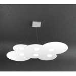 LAMPADARIO A SOSPENSIONE NUVOLA LED 6 LUCI BIANCO