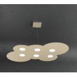 LAMPADARIO A SOSPENSIONE NUVOLA LED 6 LUCI SATINATO