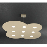 LAMPADARIO A SOSPENSIONE NUVOLA 9 LUCI LED SATINATO