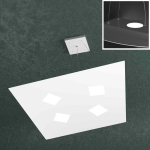 FINE SERIE - NOTE SOSPENSIONE 4+2 LUCI BIEMISSIONE BIANCO