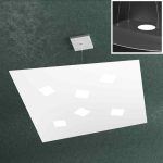 FINE SERIE - NOTE SOSPENSIONE 6+2 LUCI BIEMISSIONE BIANCO