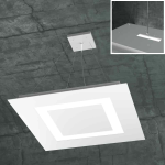 FINE SERIE - CARPET SOSPENSIONE 50X50 4 LUCI BIANCO