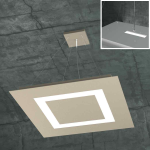 FINE SERIE - CARPET SOSPENSIONE 50X50 4 LUCI SABBIA