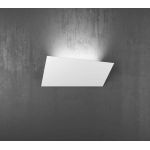 RUMBLE APPLIQUE IN METALLO FORMATO DA UNA LASTRA IRREGOLARE ED INCLINATA IN METALLO BIANCO 