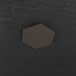 PLACCA ESAGONALE DECORATIVA DA SOFFITTO PER PLAFONIERA HEXAGON MARRONE 1142/1D-MA