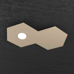 HEXAGON PLAFONIERA 1 PLACCA DECORATIVA + 1 LUCE SABBIA