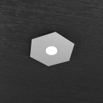 PLAFONIERA LED 1 LUCE HEXAGON ESAGONALE GRIGIO