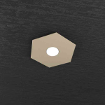 PLAFONIERA LED 1 LUCE HEXAGON SABBIA 1142/1L-SA TOP LIGHT
