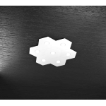 HEXAGON PLAFONIERA 7 LUCI BIANCO