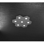 HEXAGON PLAFONIERA 7 LUCI GRIGIO ANTRACITE
