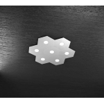 HEXAGON PLAFONIERA 7 LUCI GRIGIO 