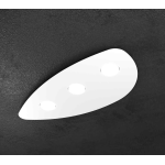 SHAPE PLAFONIERA FORMA FOGLIA 3 X GX53 METALLO BIANCO