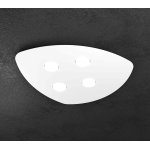SHAPE PLAFONIERA FORMA FOGLIA 4 X GX53 METALLO BIANCO