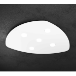 SHAPE PLAFONIERA FORMA FOGLIA 5  X GX53 METALLO BIANCO