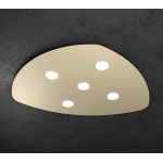 SHAPE PLAFONIERA FORMA FOGLIA 5  X GX53 METALLO SABBIA