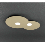 PLAFONIERA 2 X GX53 METALLO SABBIA