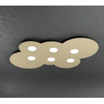PLAFONIERA 6 X GX53 METALLO SABBIA