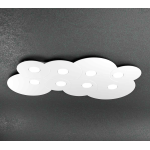 PLAFONIERA CLOUD 8 X GX53 METALLO BIANCO