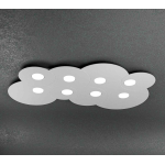 PLAFONIERA CLOUD 8 X GX53 METALLO GRIGIO