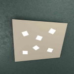 FINE SERIE - NOTE APPLIQUE/PLAFONIERA 6 LUCI SABBIA