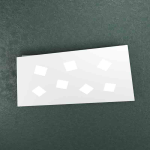 FINE SERIE - NOTE APPLIQUE/PLAFONIERA 7 LUCI BIANCO