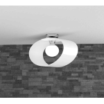 FINE SERIE - LAP PLAFONIERA D.40 CM. 1 LUCE BIANCO