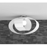 FINE SERIE - LAP PLAFONIERA D.55 CM. 1 LUCE BIANCO