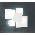 UPGRADE APPLIQUE 4 X G9 46 X 42 METALLO BIANCO 