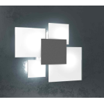 UPGRADE APPLIQUE 4 X G9 46 X 42 METALLO GRIGIO ANTRACITE