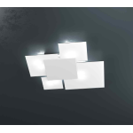 PLAFONIERA UPGRADE 4 X E27 71X67 METALLO BIANCO 