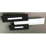 FINE SERIE - WALLY APPLIQUE/PLAFONIERA 3 LUC(COMPOSTO DA 1138/40-NE+1138/50-NE+1138/60-BI)