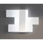 FLIGHT APPLIQUE PLAFONIERA PICCOLA 30W 3000K/400 0K 36X22.5CM SILVER