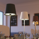 LAMPADA LED PORTATILE DRINK LED COLORE CORTEN CON BATTERIE RICARICABILI 2,2W 180LM LUCE CALDA 3000K IP54 380 X 110MM