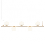 TALIS SOSPENSIONE - 5 x max. 28W E14 - METALLO BIANCO OPALE