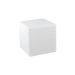 CUBO DA GIARDINO GECO COLORE BIANCO 1 LAMPADA E27 IP65 DIMENSIONI 40X40X40CM CON CAVO DA 250CM