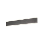RAIL Applique 24W LED Alluminio Nero opaco Acrilico satinato