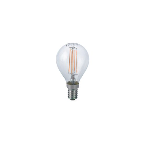 LUXA-E14G-4F - LAMPADINA LED FILAMENTO GLOBO E14 4W 470LM LUCE NATURALE  5000K 300° 45 X 78MM 15000h CRI80 - Intec