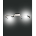 PLAFONIERA ALICE FARETTI APPLIQUE CROMATO 4 X GU10 NICHEL SATINATO