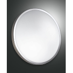 PLAZA PLAFONIERA CROMATA 3 X E27 D.40 IP41 VETRO IN LASTRA E METALLO