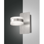 DUNK APPLIQUE ALLUMINIO SPAZZOLATO 16W LED 3000K