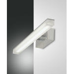 SAURA APPLIQUE LAMPADA DA PARETE CROMATA 10W 3000K IP44 SPECCHIO QUADRO