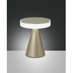 NEUTRA LAMPADA DA TAVOLO 8W 3000K METALLO E METACRILATO ORO OPACO