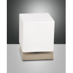 BRENTA LAMPADA DA TAVOLO ORO OPACO 6W 3000K METALLO E VETRO SOFFIATO