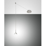 ISABELLA SOSPENSIONE 1 LUCE ALLUMINIO 8W 3000K METALLO E METACRILATO