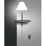 GOODNIGHT APPLIQUE ANTRACITE 8W 3000K METALLO E VETRO SOFFIATO