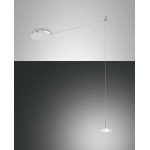 SUSANNA SOSPENSIONE 1 LUCE BIANCA 8W 3000K 750 LM METALLO E VETRO IN LASTRA